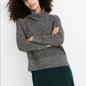 Madewell Eastbrook Turtleneck Cross-Back Sweater